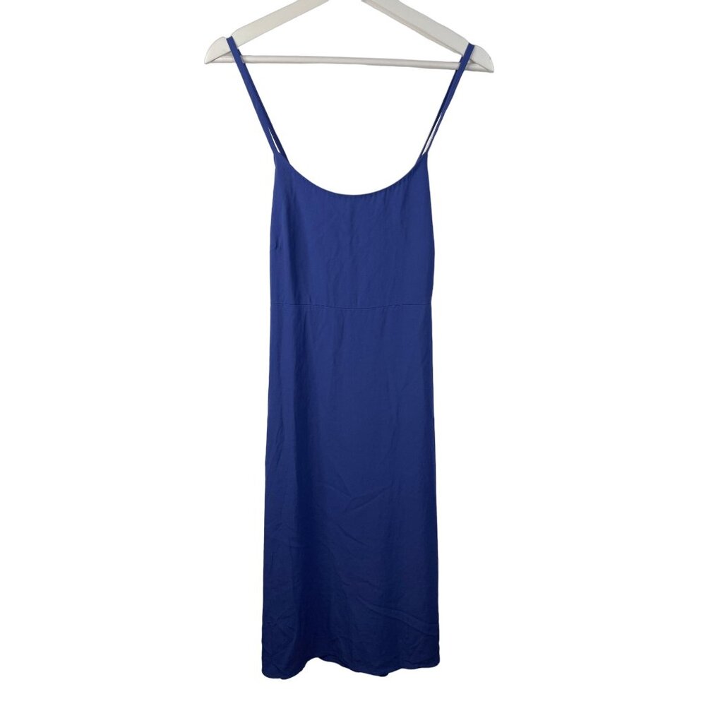Everlane Dress Womens Sundress Japanese Go Weave Slip Midi Size 6 Small Blue